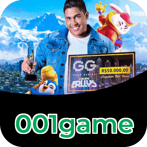 Interface do aplicativo 001game mostrando jogos disponíveis no iOS e Android